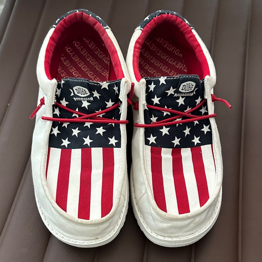 Hey Dude Kids American Flag Sneakers